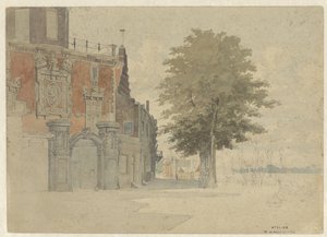 Groothoofdspoort w Dordrecht autorstwa Willem de Haas Hemken