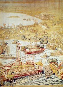 Podbicie Tunisu przez cesarza Karola V: siedziba Golette w 1535. Fragment gobelinu Willema de Pannemakera (aktywny około 1535-1554) 1554 Alcazar de Seville