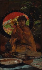Dziewczyna z japońskim parasolem, ok. 1899