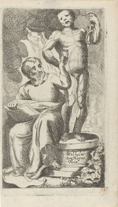 Ilustracja do strony tytułowej książki „Medytacje w magni Hippocratis” autorstwa Willem ten Rhijne