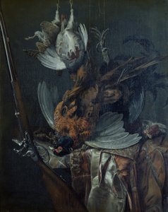Martwa natura z Dead Game (olej na płótnie) autorstwa Willem van Aelst