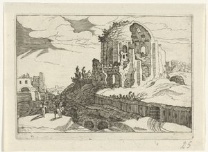 Nimfeum w Rzymie Runes rumuński (seria 2) (tytuł serii) autorstwa Willem van Nieulandt (II)