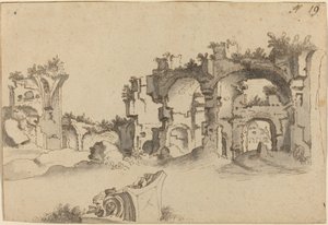 Termy Karakalli, Rzym autorstwa Willem van Nieuwlandt II