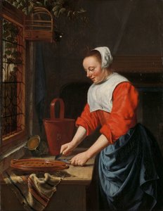 Służąca dziewczyna autorstwa Willem van Odekercken (attributed to)