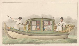 Polowanie na namiot Zaan, 1816 A Noord-Hollandsch Tentjagtje na Zaan / Une barque de Compagnie nommée Tentjagje à Zaandam (tytuł obiektu)