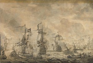Bitwa między flotą holenderską i szwedzką, w Sund, 8 listopada 1658