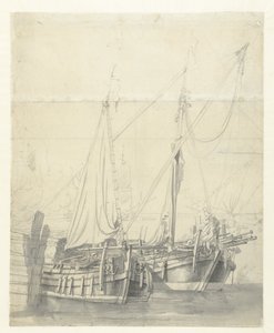 Statki z dwoma turami autorstwa Willem van de Velde (I)