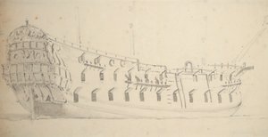 Portret angielskiego czwartoklasisty, ok. 1685 (grafit, szare pranie)