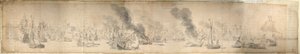 Bitwa nad Sundem, 29 października 1658 r., ok. 1658 r. (papier) autorstwa Willem van de the Elder Velde