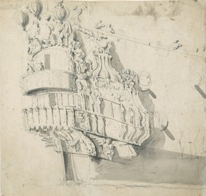 Rufa "Hampton Court", ok. 1685 r. (grafit, szare pranie)