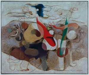 Eidos z krajobrazem autorstwa Willi Baumeister