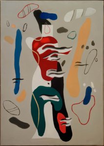 obraz płomienia autorstwa Willi Baumeister