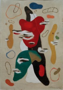 Figurka płomienia autorstwa Willi Baumeister