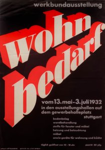 Wystawa Werkbundu „Potrzeby mieszkaniowe”  autorstwa Willi Baumeister