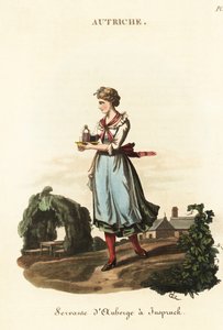 Australijska kelnerka w zajeździe w Innsbrucku w Tyrolu