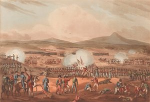 Bitwa pod Fuentes D’Onoro, 5 maja 1811 (akwatinta, kolorowa)