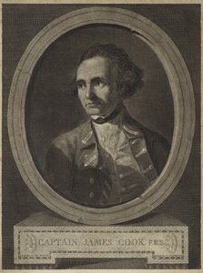 Portret kapitana Jamesa Cooka (rycina) autorstwa William (after) Hodges