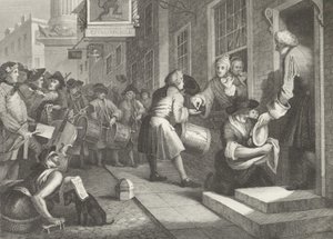 Dzień ślubu Goodchilda autorstwa William (after) Hogarth