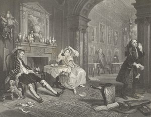 Małżeństwo a la Mode autorstwa William (after) Hogarth