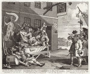 Inwazja - Anglia - Płyta 2 autorstwa William (after) Hogarth