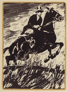 Ilustracja do Wspomnienia człowieka polującego na lisy autorstwa Siegfrieda Sassoona (drzeworyt) autorstwa William (after) Nicholson