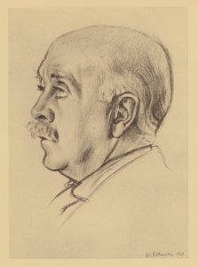 Portret Maxa Beerbohma (litografia) autorstwa William (after) Rothenstein