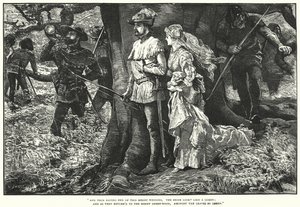 Robin Hood i Allin A Dale (grawerowanie)
