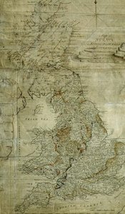 Mapa warstw w Anglii, Walii i części Szkocji, sztur. John Cary, ok. 1802-3 (rycina) autorstwa William (after) Smith