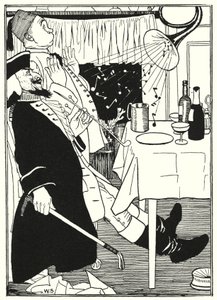 Ilustracja do Przygód Barona Munchausena (rycina)