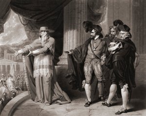 Francisco Jimenez de Cisneros odpowiada szlachcie. (wydrukować) autorstwa William (after) Ward