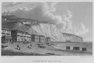 Dover, z plaży (grawerunek)