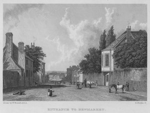 Wejście do Newmarket (grawerowanie) autorstwa William (after) Westall