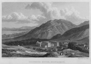 Holyrood House, Edynburg (grawerowanie) autorstwa William (after) Westall