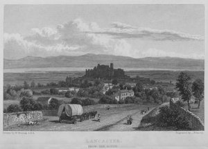 Lancaster, od południa (rycina) autorstwa William (after) Westall