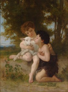 Dzieci z Barankiem autorstwa William-Adolphe Bouguereau