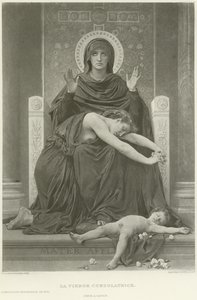 Pocieszająca Dziewica (rycina) autorstwa William Adolphe Bouguereau