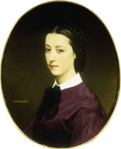 Portret młodej damy autorstwa William Adolphe Bouguereau