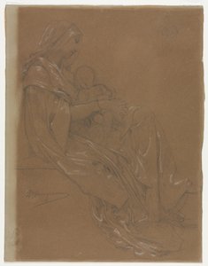 Dziewica i Dziecko autorstwa William Adolphe Bouguereau