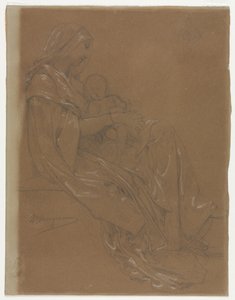 Dziewica z Dzieciątkiem, II poł. XIX w. autorstwa William Adolphe Bouguereau