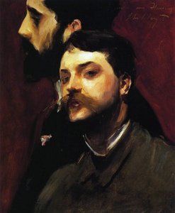 Malarze François Flameng i Paul Helleu, ok.1880 autorstwa William Adolphe Bouguereau
