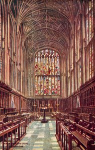 Kaplica Kings College, Cambridge autorstwa William Affleck Carruthers