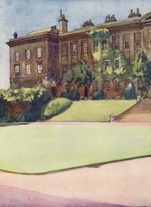 Przedni czworobok Worcester College (kolorowa litografia) autorstwa William Ainsworth Wildman