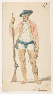 10 „Seapoy”.  z albumu 372 rysunków pejzaży, wybrzeży, strojów i życia codziennego wykonanych podczas ambasady Lorda Macartneya u cesarza Chin w latach 1792-1794 (ołówek i akwarela na papierze) autorstwa William Alexander