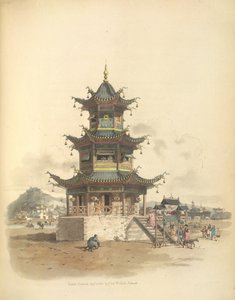 Pagoda lub świątynia autorstwa William Alexander