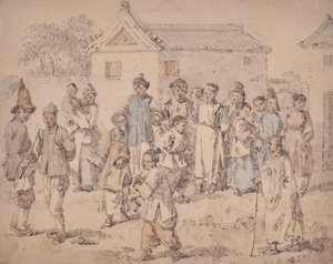 Grupa Chińczyków autorstwa William Alexander