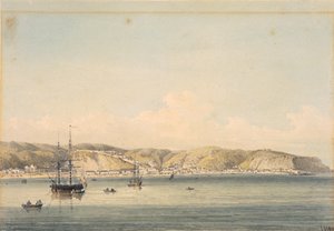 Valparaison kaupunki Chilipolishin rannikolla autorstwa William Alexander