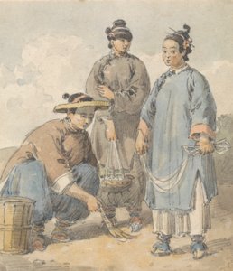 Trzy chińskie sprzedawczynie uliczne autorstwa William Alexander