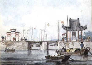 Statki przy śluzie autorstwa William Alexander