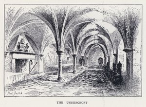 Undercroft (grawerowanie) autorstwa William Alexander Ansted