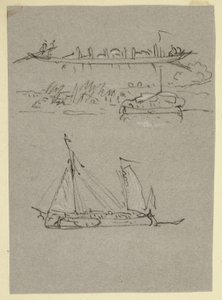 Sceny rzeczne autorstwa William Alfred Delamotte